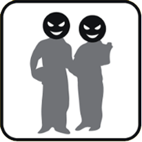 複数で詐欺する人