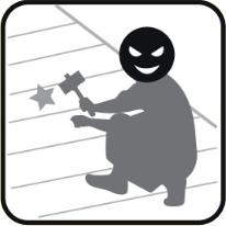 屋根で詐欺する人